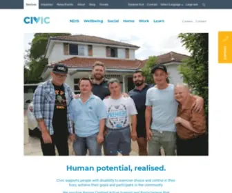 Civic.org.au(Disability Services) Screenshot