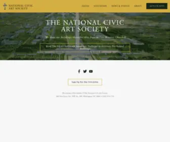 Civicart.org(National Civic Art Society) Screenshot