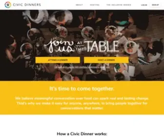 CiviCDinners.com(Inclusivv brings people together for courageous conversations in an inclusive format) Screenshot