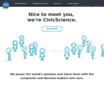 Civicscience.com(We are a consumer intelligence research platform) Screenshot