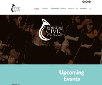 Civicsymphony.org(Houston Civic Symphony) Screenshot