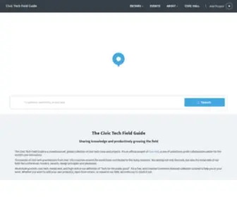 Civictech.guide(Sharing knowledge and productively growing the field) Screenshot