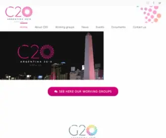 Civil-20.org(Civil 20 (C20) is one of the eight Engagement Groups of the G20) Screenshot