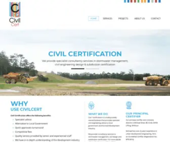 Civilcertification.com.au(Civil CertificationCivil Certification) Screenshot