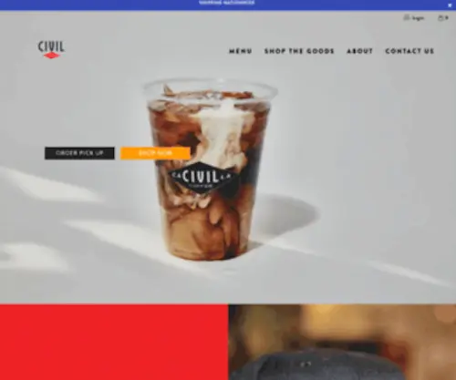 Civilcoffee.com(Civil coffee store) Screenshot