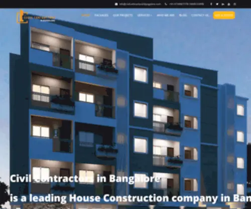 Civilcontractorsinbangalore.com(Civil Contractors) Screenshot