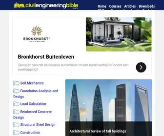 Civilengineeringbible.com(Best free civil engineering resources including) Screenshot