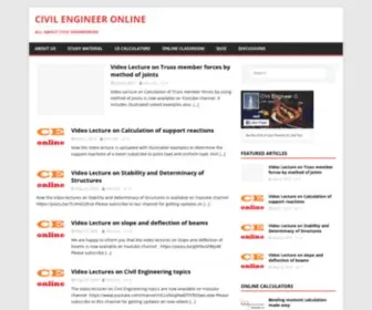 Civilengineeronline.com(Civil Engineering) Screenshot