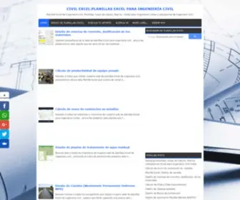 Civilexcel.com(Civil Excel:Planillas Excel para Ingeniería Civil) Screenshot