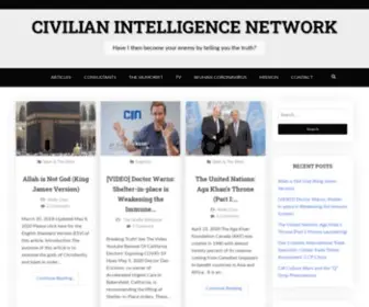 Civilianintelligencenetwork.ca(Civilian Intelligence Network) Screenshot