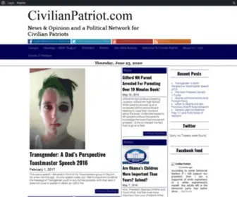 Civilianpatriot.com(News & Opinion and a Political Network for Civilian Patriots) Screenshot