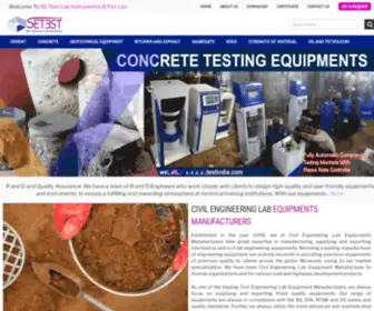 Civillabequipmentmanufacturer.com(Civil Engineering Lab Equipments Manufacturers India) Screenshot