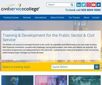 Civilservicecollege.org.uk(Civil Service College) Screenshot