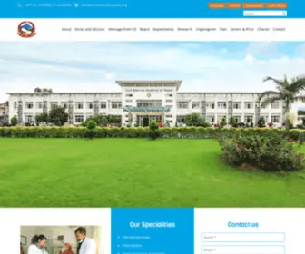 Civilservicehospital.org(Civil Service Hospital of Nepal) Screenshot