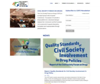 Civilsocietyforumondrugs.eu(Civilsocietyforumondrugs) Screenshot