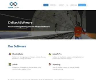 Civiltech.com(Geotechnical software) Screenshot