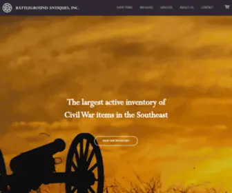 Civilwarantiques.com(Battleground Antiques) Screenshot