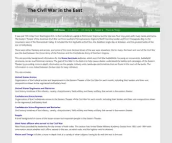 Civilwarintheeast.com(The Civil War in the East) Screenshot