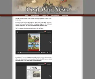 Civilwarnews.com(Civil War News) Screenshot