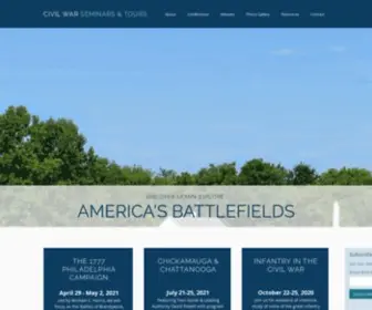 Civilwarseminars.org(Civil War Seminars & Tours) Screenshot