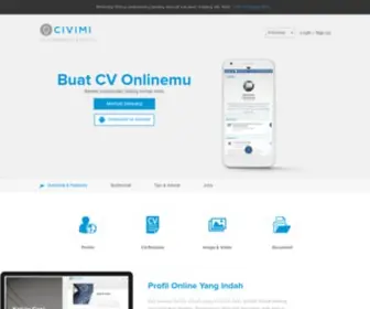Civimi.com(Create Free Online CV) Screenshot