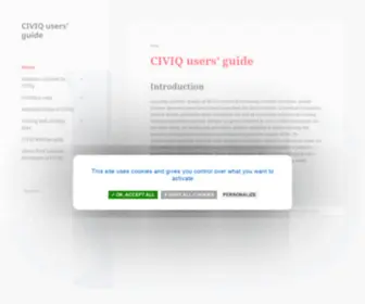 Civiq-20.com(CIVIQ users' guide) Screenshot