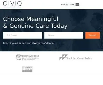 CiviqHealth.com(CIVIQ Health) Screenshot