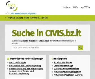 Civis.bz.it(Startseite) Screenshot