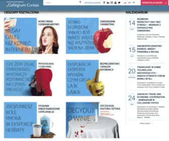 Civitas.edu.pl(Collegium Civitas) Screenshot