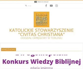 Civitaschristiana-Torun.pl(Strona główna) Screenshot