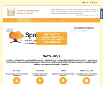Civitaschristiana.pl(Katolickie Stowarzyszenie "Civitas Christiana") Screenshot