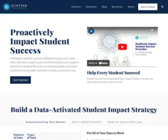 Civitaslearning.com(Improve student outcomes with student success software) Screenshot