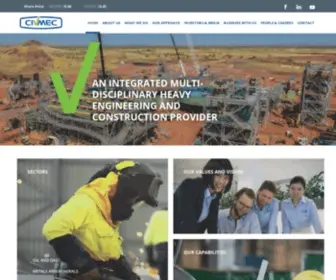 CivMec.com.au(Civmec Heavy Construction and Engineering Provider) Screenshot