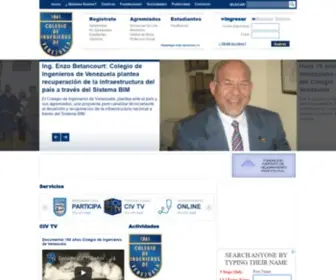 Civ.net.ve(Colegio de Ingenieros de Venezuela) Screenshot