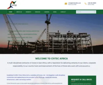 Civtecafrica.com(Building for the Future) Screenshot