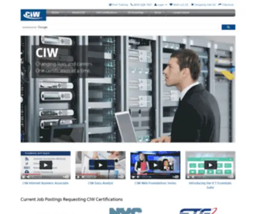 Ciwcareeracademy.com(Certification Partners) Screenshot