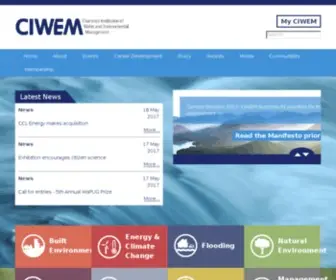 Ciwem.org(Home) Screenshot