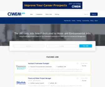 Ciwemjobs.com(Looking for Water Jobs) Screenshot