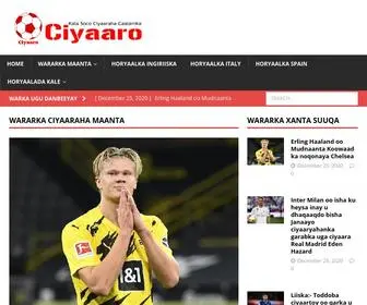 Ciyaaro.com(Hoyga Wararka Ciyaaraha) Screenshot