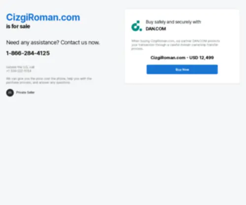 Cizgiroman.com(This premium domain name) Screenshot