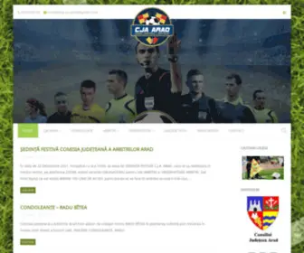 Cja-Arad.ro(Comisia Judeteana a Arbitrilor Arad) Screenshot