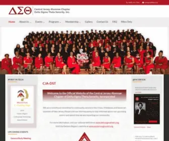 Cjadeltas.org(Central Jersey Alumnae Chapter of Delta Sigma Theta Sorority) Screenshot