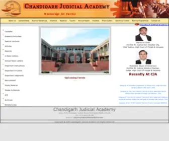 Cja.gov.in(CHANDIGARH JUDICIAL ACADEMY ARH JUDICIAL ACADEMY) Screenshot