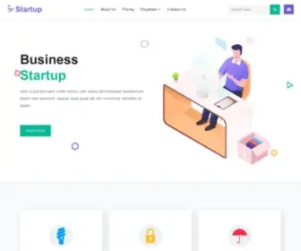 Cjapp.net(Startup a Corporate Category Bootstrap Responsive Website Template) Screenshot