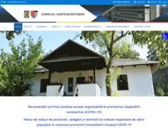 Cjbotosani.ro(Consiliul Judetean Botosani) Screenshot