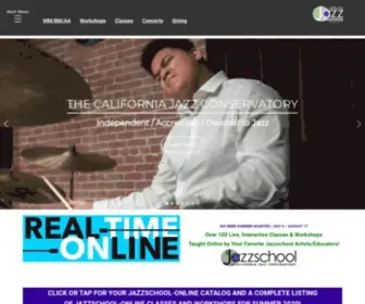 CJC.edu(California Jazz Conservatory) Screenshot