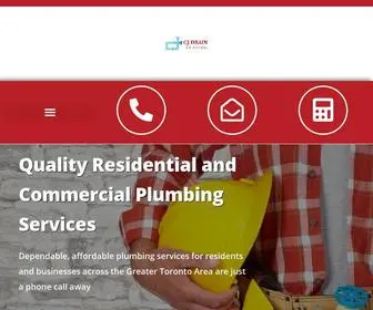 CJdrain.com(Same Day Affordable Plumbing Services) Screenshot