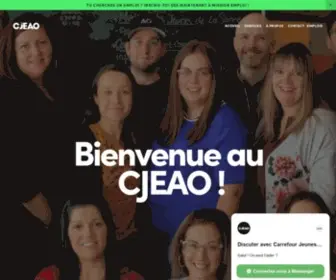 Cjeao.qc.ca(Carrefour Jeunesse Emploi d'Abitibi) Screenshot