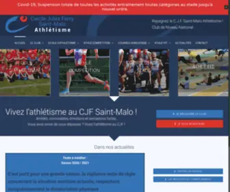 Cjfathletisme-Saintmalo.com(CJF Athlétisme Saint) Screenshot