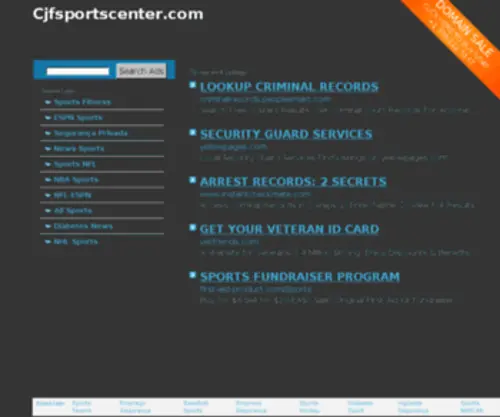 CJFsportscenter.com(Major League Baseball at Sports Center) Screenshot